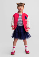 Mädchen leichte College-Bomberjacke rosa 12 Monate–7 Jahre