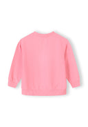 Mädchen-Sweatshirt mit Raglanärmeln und Frontdruck, pink, 3 Monate bis 7 Jahre