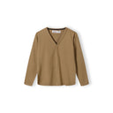 Beige fine knit cardigan with V-neck and button front closure shown flat against white background, displaying classic design and soft texture