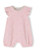 Girls 2 pack frill sleeve rompers light blue 0-24m with delicate frill sleeves and comfortable elasticated trims.  