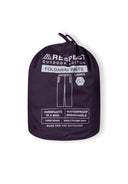 Packaway waterproof overpants in a bag, purple, breathable fabric, designed for women, sizes 36-48. Ideal for outdoor activities.