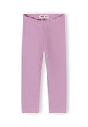 Simple purple leggings for girls featuring a soft fabric and comfortable elastic waistband design