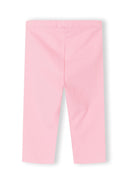Soft pink capri leggings for girls with an elasticated waistband, designed for comfort and style.