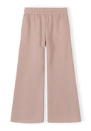 Pink wide leg joggers with elasticated waist, featuring a soft viscose blend fabric and modern relaxed design