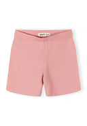 Simple design girls pink cycling shorts with elasticated waistband for comfortable kids wear