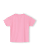 Soft pink cotton t-shirt for girls, showcasing a simple, clean design perfect for kids and baby fashion.
