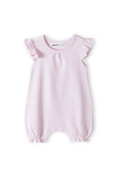 Soft pink striped body dla dziewczynek z falbankami and unicorn motif