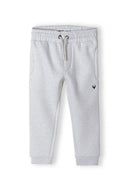 Light gray heathered boys jogpants embroidery grey 1-14y with deer logo