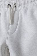 Grey embroidery boys jogpants 1-14y with white heathered sweatpants