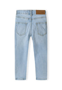 Boys light blue denim jeans with classic five-pocket design