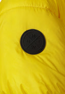 Boys padded jacket in bright yellow with mnt 97 logo patch